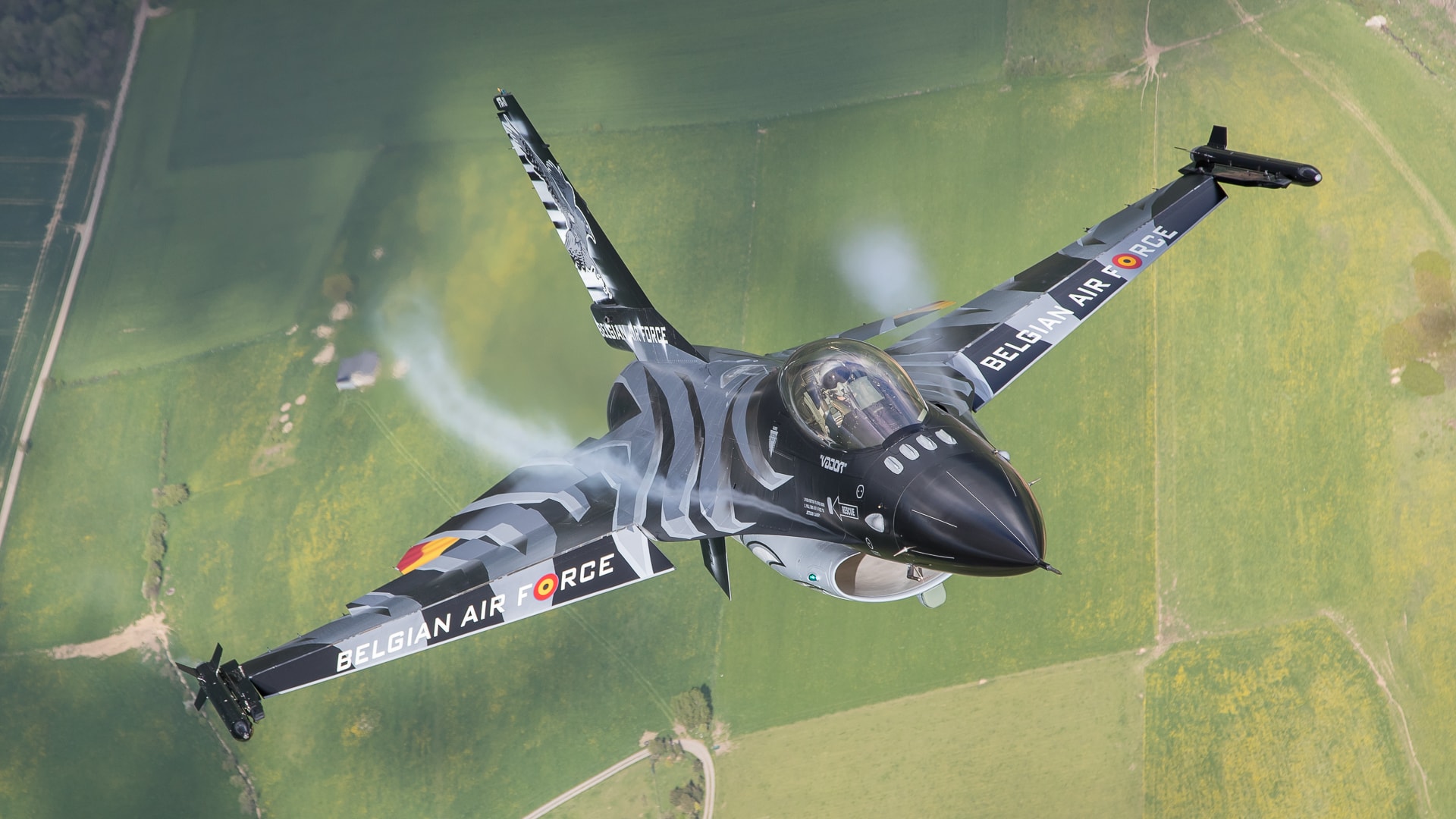F-16 Dark Falcon Belgian Air Force