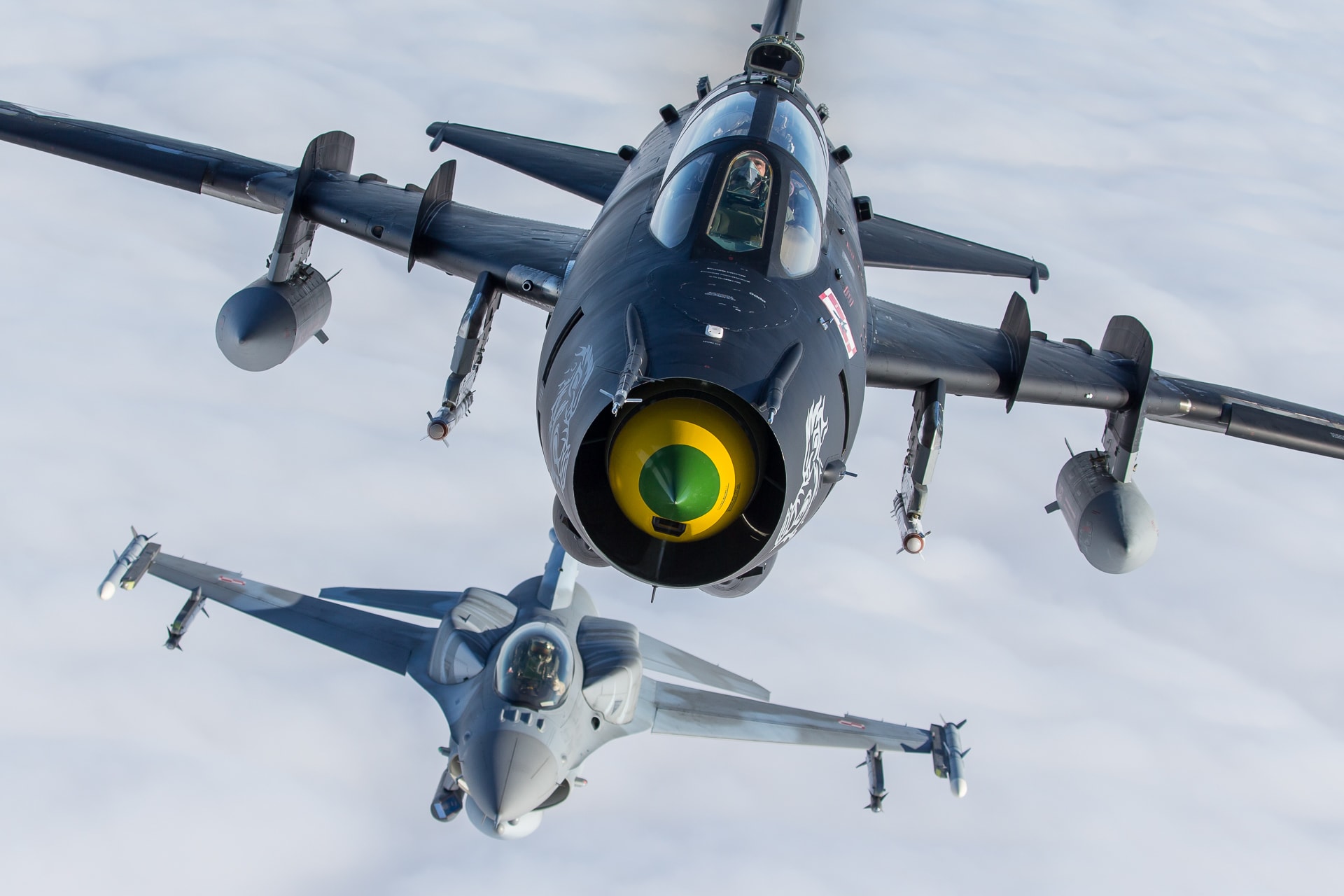 Su-22 and F-16 Polish Air Force