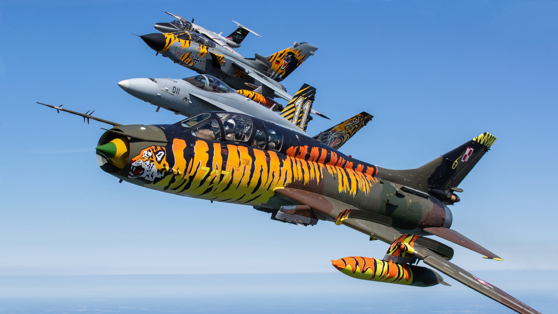 Su-22, F/A-18, Tornado, Saab 105 NATO Tiger Meet